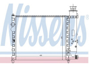 NISSENS 61150 radiatorius, variklio aušinimas 
 Aušinimo sistema -> Radiatorius/alyvos aušintuvas -> Radiatorius/dalys
1331.JK, 95495037, 95495383