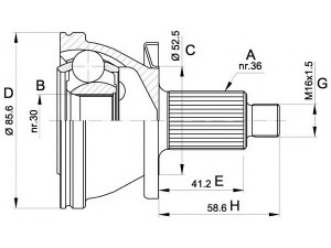 OPEN PARTS CVJ5433.10 jungčių komplektas, kardaninis velenas 
 Ratų pavara -> Sujungimai/komplektas
6Q0498099, 6Q0498099D, 6Q0498099DX