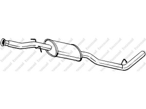 BOSAL 279-725 vidurinis duslintuvas 
 Išmetimo sistema -> Duslintuvas
82.00.075.853