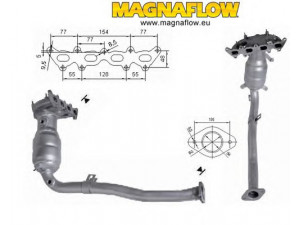 MAGNAFLOW 71821 katalizatoriaus keitiklis 
 Išmetimo sistema -> Katalizatoriaus keitiklis
46821591