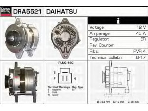 DELCO REMY DRA5521 kintamosios srovės generatorius 
 Elektros įranga -> Kint. sr. generatorius/dalys -> Kintamosios srovės generatorius