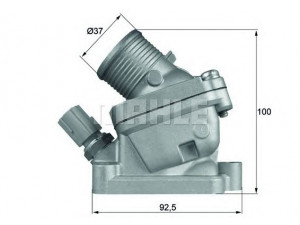 BEHR TH 36 90D termostatas, aušinimo skystis 
 Aušinimo sistema -> Termostatas/tarpiklis -> Thermostat
274217, 30637217, 30637217-8, 30650022