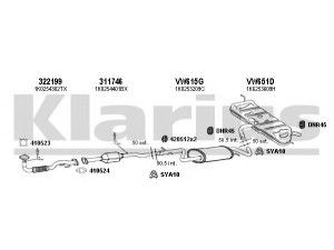 KLARIUS 931237U išmetimo sistema