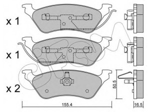 CIFAM 822-625-0 stabdžių trinkelių rinkinys, diskinis stabdys 
 Techninės priežiūros dalys -> Papildomas remontas
05071948AA, 5019805AA