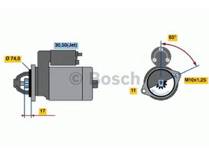 BOSCH 0 986 021 530 starteris 
 Elektros įranga -> Starterio sistema -> Starteris
28100 0T030 C, 28100-0T030