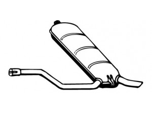 WALKER 13199 galinis duslintuvas 
 Išmetimo sistema -> Duslintuvas
1244901721, 1244910300