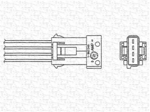 MAGNETI MARELLI 460000434010 lambda jutiklis 
 Variklis -> Variklio elektra
1628 6S, 16286S, 96229970, 1628 6S