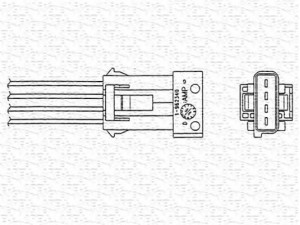 MAGNETI MARELLI 460000434010 lambda jutiklis 
 Elektros įranga -> Jutikliai
1628 6S, 16286S, 96229970, 1628 6S