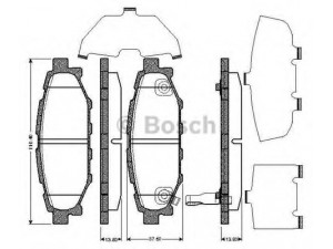 BOSCH 0 986 TB2 894 stabdžių trinkelių rinkinys, diskinis stabdys 
 Techninės priežiūros dalys -> Papildomas remontas
26696 AG010, 26696 AG030