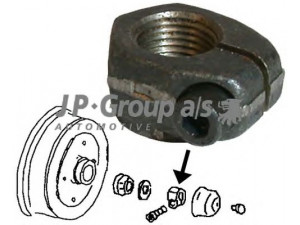 JP GROUP 8163450186 veržlė, pasukamasis kakliukas 
 Ašies montavimas/vairavimo mechanizmas/ratai -> Rato stebulė/montavimas -> Pasukamasis kakliukas
131405670