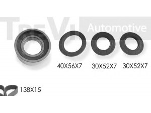 TREVI AUTOMOTIVE KD1026S paskirstymo diržo komplektas 
 Techninės priežiūros dalys -> Papildomas remontas