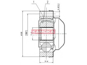 KAMOKA 8713 jungčių komplektas, kardaninis velenas 
 Ratų pavara -> Sujungimai/komplektas
7H0 498 103X, 7H0407331B, 7H0498103