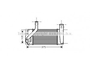 AVA QUALITY COOLING TO4566 tarpinis suslėgto oro aušintuvas, kompresorius 
 Variklis -> Oro tiekimas -> Įkrovos agregatas (turbo/superįkrova) -> Tarpinis suslėgto oro aušintuvas
179000N040, 179400N030