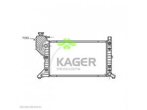 KAGER 31-0616 radiatorius, variklio aušinimas 
 Aušinimo sistema -> Radiatorius/alyvos aušintuvas -> Radiatorius/dalys
9015002800, 9015003400
