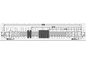 BORG & BECK BBH6054 stabdžių žarnelė 
 Stabdžių sistema -> Stabdžių žarnelės
34 32 1 159 889, 3432 1159 889