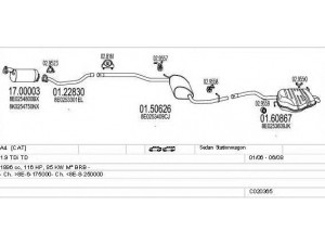 MTS C020365010143 išmetimo sistema 
 Išmetimo sistema -> Išmetimo sistema, visa