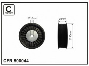 CAFFARO 500044 kreipiantysis skriemulys, V formos rumbuotas diržas
1413609, 1428941, 1514087