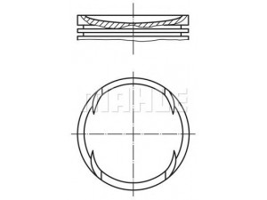 MAHLE ORIGINAL 022 10 00 stūmoklis 
 Variklis -> Cilindrai/stūmokliai
7700110768