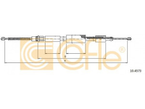 COFLE 10.4573 trosas, stovėjimo stabdys 
 Stabdžių sistema -> Valdymo svirtys/trosai
4745G1, 96032564, 9603256480