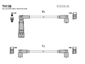 TESLA T015B uždegimo laido komplektas 
 Kibirkšties / kaitinamasis uždegimas -> Uždegimo laidai/jungtys