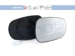 JOHNS 60 12 38-80 veidrodėlio stiklas, išorinis veidrodėlis 
 Kėbulas -> Keleivių kabina -> Veidrodėlis
