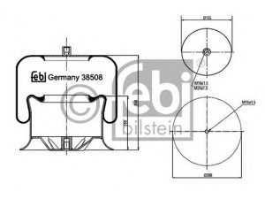 FEBI BILSTEIN 38508 dėklas, pneumatinė pakaba 
 Pakaba -> Pneumatinė pakaba
942 320 48 21