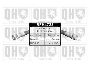 QUINTON HAZELL BFH4723 stabdžių žarnelė 
 Stabdžių sistema -> Stabdžių žarnelės
FBH 6692, 77 00 811 706