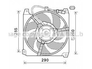 AVA QUALITY COOLING AL7023 ventiliatorius, radiatoriaus 
 Aušinimo sistema -> Radiatoriaus ventiliatorius
60590545