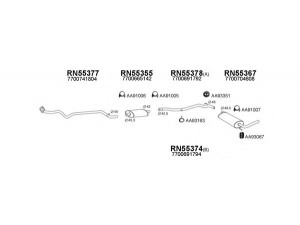 VENEPORTE 550251 išmetimo sistema 
 Išmetimo sistema -> Išmetimo sistema, visa