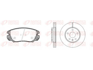 REMSA 81385.00 stabdžių rinkinys, diskiniai stabdžiai 
 Stabdžių sistema -> Diskinis stabdys -> Stabdžių remonto rinkinys
