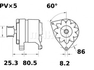 MAHLE ORIGINAL MG 415 kintamosios srovės generatorius
ADU 8880, ADU 8890, YLE 101570