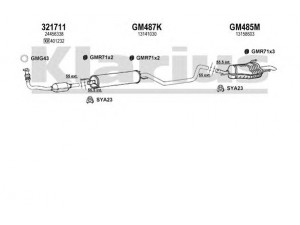 KLARIUS 391381U išmetimo sistema 
 Išmetimo sistema -> Išmetimo sistema, visa