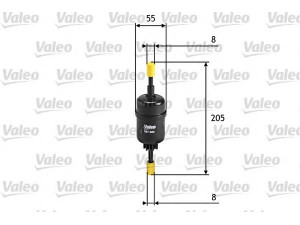 VALEO 587023 kuro filtras 
 Techninės priežiūros dalys -> Papildomas remontas
1140129, D350-13-480, D35013480