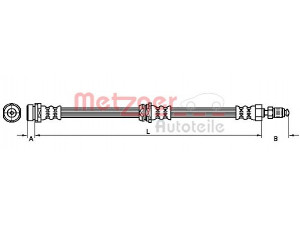 METZGER 4110038 stabdžių žarnelė 
 Stabdžių sistema -> Stabdžių žarnelės
BP4K43980D, BP4K43980F