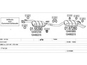MTS C210096004158 išmetimo sistema 
 Išmetimo sistema -> Išmetimo sistema, visa