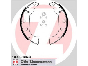 ZIMMERMANN 10990.136.3 stabdžių trinkelių komplektas 
 Techninės priežiūros dalys -> Papildomas remontas
424155, 4241G6, 4241J0, 4241K1