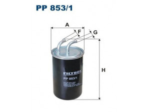 FILTRON PP853/1 kuro filtras 
 Degalų tiekimo sistema -> Kuro filtras/korpusas
1770A024