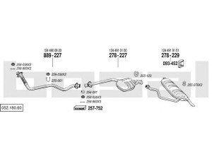 BOSAL 052.180.60 išmetimo sistema 
 Išmetimo sistema -> Išmetimo sistema, visa