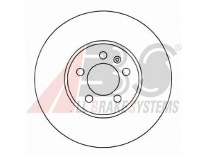 A.B.S. 16882 OE stabdžių diskas 
 Dviratė transporto priemonės -> Stabdžių sistema -> Stabdžių diskai / priedai
1J0.615.301C, 1J0.615.301R, 6R0615301A