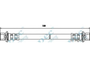APEC braking HOS3599 stabdžių žarnelė 
 Stabdžių sistema -> Stabdžių žarnelės
9094702C53