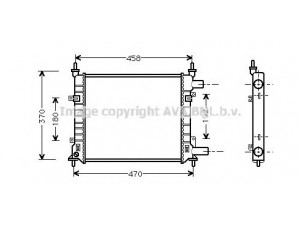 AVA QUALITY COOLING FD2257 radiatorius, variklio aušinimas 
 Aušinimo sistema -> Radiatorius/alyvos aušintuvas -> Radiatorius/dalys
1056616, 1098775, 97KB8005EA, XS5H8005EA