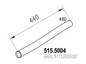 ASSO 515.5004 išleidimo kolektorius
81152020087