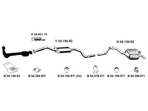 EBERSPÄCHER 042220 išmetimo sistema 
 Išmetimo sistema -> Išmetimo sistema, visa