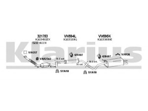KLARIUS 790207U išmetimo sistema 
 Išmetimo sistema -> Išmetimo sistema, visa