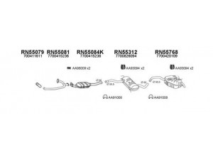 VENEPORTE 550452 išmetimo sistema