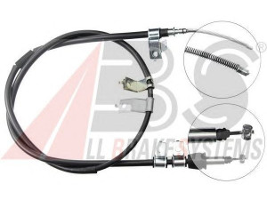 A.B.S. K19318 trosas, stovėjimo stabdys 
 Stabdžių sistema -> Valdymo svirtys/trosai
59913-26150, 59913-26550
