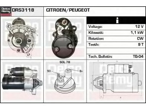 DELCO REMY DRS3118 starteris 
 Elektros įranga -> Starterio sistema -> Starteris
5802CH, 5802E6, 5802E7, 5802F1