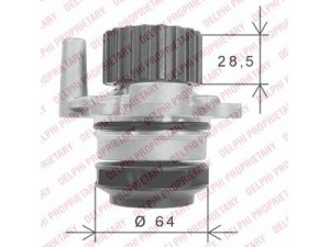 DELPHI WP1897 vandens siurblys 
 Aušinimo sistema -> Vandens siurblys/tarpiklis -> Vandens siurblys
038121011, 038121011A, 038121011AV