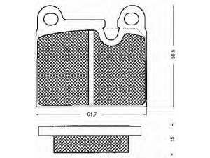 BSF 10436 stabdžių trinkelių rinkinys, diskinis stabdys 
 Techninės priežiūros dalys -> Papildomas remontas
90135196322, 90135196325, 90135299700