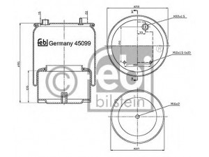 FEBI BILSTEIN 45099 dėklas, pneumatinė pakaba
1794 420
